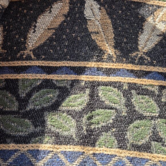 Vintage Nomadic Trader Wool Coat Womens Size Medium Native Style Feather Button - Picture 8 of 10